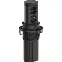Bachmann ELEVATOR2, 1x CEE7/3, 2x Euro, RAL9005, 0,5 meter, ISV