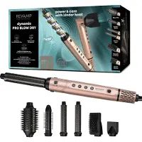 Revamp 7 in 1 Fohnborstel - Hairwrap - Airstyler - Krulborstel en Warmteborstel in 1 - Multistyler met 6 opzetstukken - Thermal Brush - Inclusief opbergtas - Geschikt voor alle haartypes - DR2850