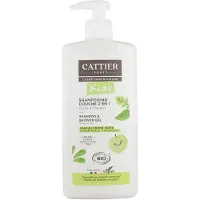 Cattier Kids 2 in 1 Douche Shampoo Lichaam en Haar - Groene appel 500 ml Shampoo