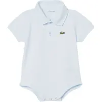 Lacoste Romper s/s - Piqué - Blauw Clair m. Logo - - 6 mnd - Rompers Korte Mouw
