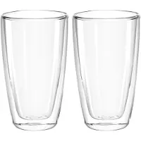 Montana Mok Enjoy Dubbelwandig 2st 330ml Transparant transparant Glas