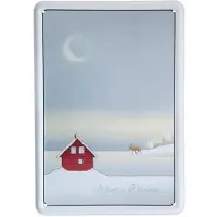 Goebel - Scandic Home | Metalen wenskaart Winter Dream | Kerstkaart - 14cm