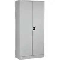 Schäfer Shop Stalen kast - cilinderslot - B 916 x D 422 x H 1950 mm - lichtgrijs RAL 7035 - ons merk Select