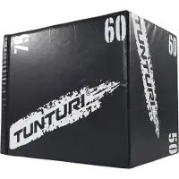 Tunturi Plyo Box Voor Krachttraining - Houten fitnesskist met soft cover gemaakt van EVA materiaal - Jumpbox 40/50/60cm - Incl. gratis fitnessapp