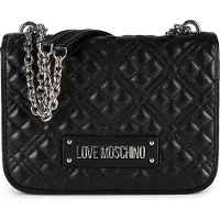 Love Moschino Schoudertas zilvergrijs / zwart