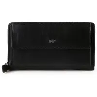 Braun Büffel Golf 3.0 Portemonnee RFID-bescherming Leer 19 cm zwart
