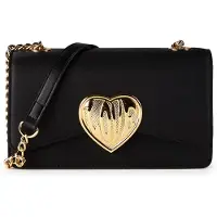 Love Moschino Schoudertas 'Victory Heart' zwart