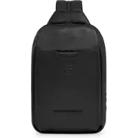 Piquadro Ael Leder 18 cm zwart