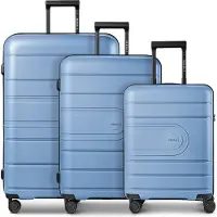 Redolz Essentials 11 4 wielen Kofferset 3-delig met uitbreidingsplooi blauw