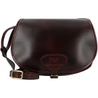 MIKA Bonny schoudertas leer 23 cm bruin