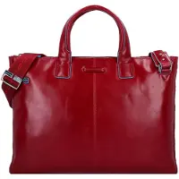 Piquadro Blue Square Aktentas Leder 42 cm Laptopvak rood