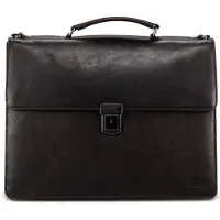 Jost London Aktentas Leder 40 cm Laptopvak bruin