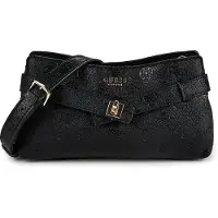 GUESS schoudertas Ella Logo Girlfriend Crossbody Black Logo zwart