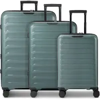 D & N d&n Toronto 4 wielen Kofferset 3-delig met uitbreidingsplooi blauw