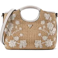 GUESS Handtas 'Kirsten' sand / wit