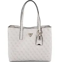 GUESS Handtas beige / wit
