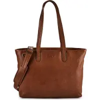 Plevier Catz Aktentas RFID-bescherming Leder 43 cm Laptopvak bruin