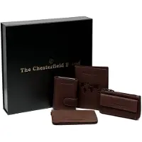 The Chesterfield Brand Creditcardhouder 4-delige geschenkset leer 7 cm bruin