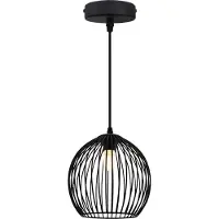 Olucia - WIRO - Badkamer Hanglamp - Zwart - Geschikt voor Badkamer - Vorm: Bol