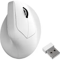 Keychron M5 Ergonomic Muis - Draadloos - 8K Polling Rate - PixArt 3950 - 140 uur Batterij - Wit