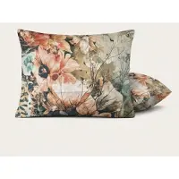 HappyBed Kussenslopen Wildflower King 60x70 cm - Kussensloop set 2 stuks - 100% Microvezel - Ultieme slaapcomfort