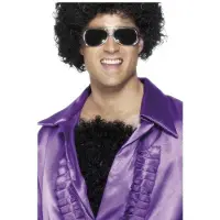 Smiffys Smiffy's Borsthaar - zwart - harige borst - verkleden - carnaval - volwassenen