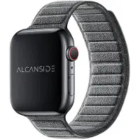 Alcanside Alcantara Apple Watch 49 / 46 / 45 Mm Bandje Nardo Grijs