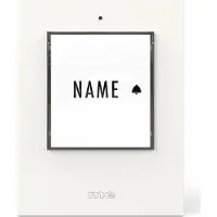 M-E Modern-Electronics 41430 Belknop Verlicht, Met naambord Wit