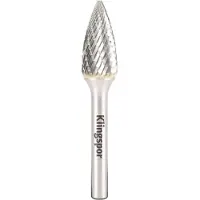 Klingspor - Frees lime carbide kegel D. 12,7 x 25 x 6 mm x Tandprothese : 6 - HF 100 G - 296086