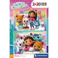 Clementoni - 2x20 stuks - Gabby's Poppenhuis