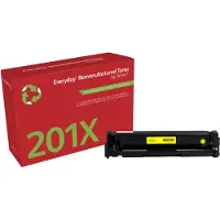 Xerox Everyday gele herverpakte tonercartridge, compatibel met HP 201X (CF402X), hoge capaciteit, 2300 pagina's, gele kleur, 1 stuk