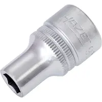 Hazet Dopsleutel 900-9 · 1/2 inch (12,5 mm) vierkant hol · Buiten-zeskant-tractieprofiel · SW 9 mm