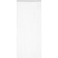 Relaxdays draadgordijn wit - deurgordijn - 250 cm - gordijn van draad - roomdivider - Pak van 2 90x245cm