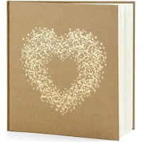 Party Deco Gastenboek Hart (20,5 x 20,5 cm)