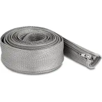 DeLOCK polyester kabelsleeve met ritssluiting | 50mm | hittebestendig | grijs | 3 meter