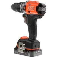 Black & Decker BLD683D1XK Accu Schroef-/Klopboormachine | 18 V | BL | 1x 2.0Ah Accu + Lader | In Koffer - BLD683D1XK-QW