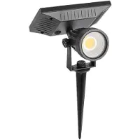 V-TAC Zwarte solar-spike-lamp - IP65 - 2W - 40 lumen - 3000K