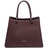 Diana & Co Firenze Schoudertas Dames Aurelia Elite 100% Veganistisch Leer PolyurethanZwart Black B UNICA 33x22x13.5 cm 809-2PT-BLACK