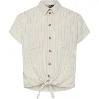 Pieces Blouse 'PCPia' ecru / grijs