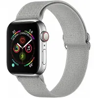 TechProtection Tech Protection Mellow Apple Watch 46 / 45 / 44 / 42 Mm Bandje Lichtgrijs