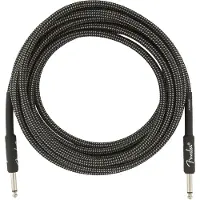 Fender Professional 15ft Straight Instrument Cable Gray Tweed
