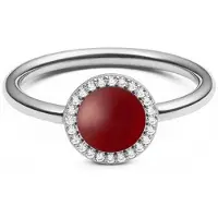 Daniel Wellington AUDREY DW0040123 - 62 MM - STAINLESS STEEL RING MET RODE AGAAT EN KRISTALLEN 1 STUK