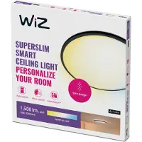 WiZ Connected WiZ Plafondlamp SuperSlim - alle tinten wit licht - zwart
