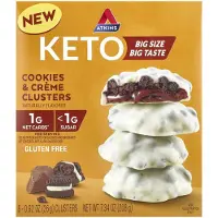 Atkins | Keto | Cookies & Crème Clusters | 8 x 26g