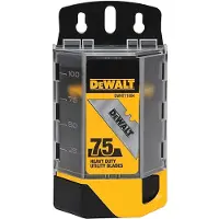 DeWalt Trapezvormige messen, inductief gehard, 75 stuks (voor snijgereedschap)