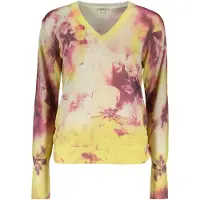 Desigual Trui geel / rosa / wit