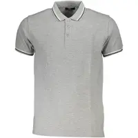 Roberto Cavalli Dubbel Tipped Kraag Grijze Polo Shirt