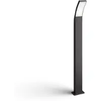 Philips Splay straatlamp, 12W, Buitenverlichting, Anthraciet, Metaal, IP44, Geschikt voor terras, tuin, enz