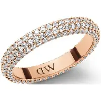 Daniel Wellington PAVE DW0040062 - 56 MM - ROSEGOUDKLEURIGE RING MET ZIRKONIA'S 1 STUK