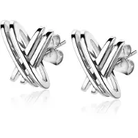 Zinzi Mart Visser by zilveren fantasie oorsieraden glad 10mm MVO12